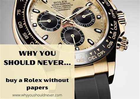 buying rolex without papers